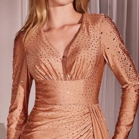 Long sleeve formal dress,mother of the bride,party evening wedding guest - Picture 4 of 7